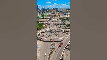 Aerial View Of The Kampala Flyover. #kampala #kampalacity #kampalauganda #kampalaflyover