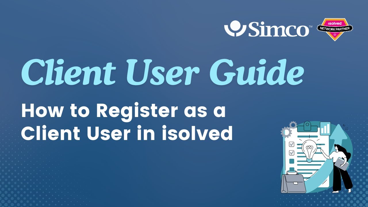 How to Register as a Client User in isolved | Client User Guide - YouTube