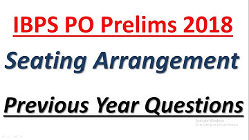 IBPS PO Prelims 2018 : Seating Arrangement (Circular Arrangement) || Previous Year Questions