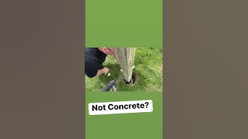 Expanding Foam Post Footer #diy #fence #footer #posts #construction #fyp #subscribe