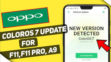 ColorOS 7 Update For Oppo F11,F11 Pro,A9 | ColorOs 7 Qouta Update For Oppo Phones | Andriod bar
