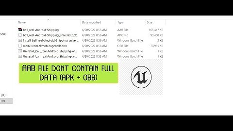 Unreal Engine AAB file not contain OBB data || UE android AAB Export issue