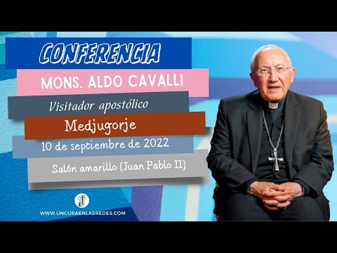 Charla de Monseñor Aldo Cavalli en Medjugorje