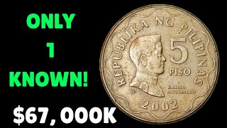 If you have this 2002 5 Piso coin, you might be sitting on a rare gem! #valuablecoins #rarecoins 