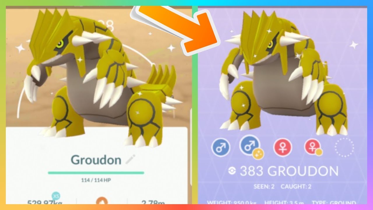 Groudon is a pokemon in pokemon go. 
