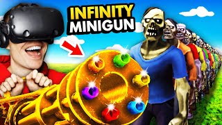 Destroying ZOMBIE APOCALYPSE With INFINITY MINIGUN screenshot 5