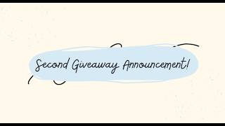 🎉 **GIVEAWAY #2 ANNOUNCEMENT** 🎉