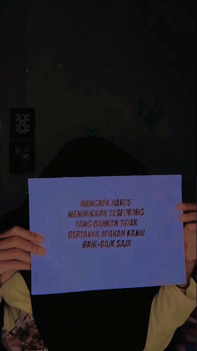 Story WA-Memikirkan Seseorang