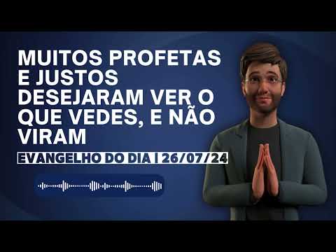 Evangelho do dia 26/07/24 com o Antônio da REDEVIDA