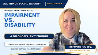 Diagnosis vs Disability Why Treatment and Limitations Matter 2026 Mini Q A