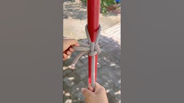 The Fastest Way to Secure a Rope to a Pole #knowledge #knot #technique #rope