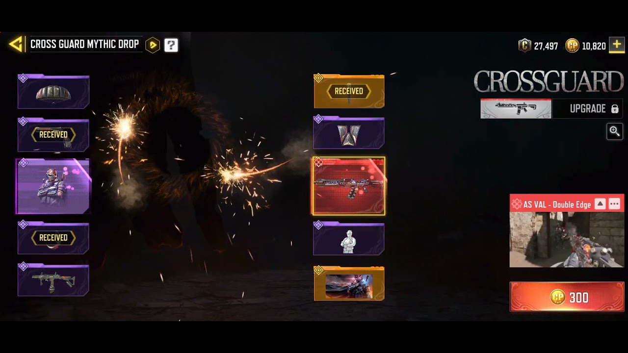 CROSS GUARD MYTHIC DROP SPIN EXPENSIVE