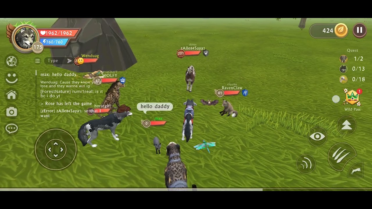 A hater? I won the duel btw please report them #wildcraft 