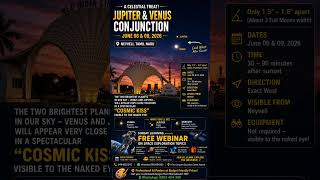 Venus & Jupiter Conjunction'26 in Neyveli | Rare Cosmic Kiss | Look West After Sunset | SpaceWebinar