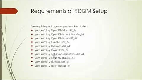 RDQM Installation