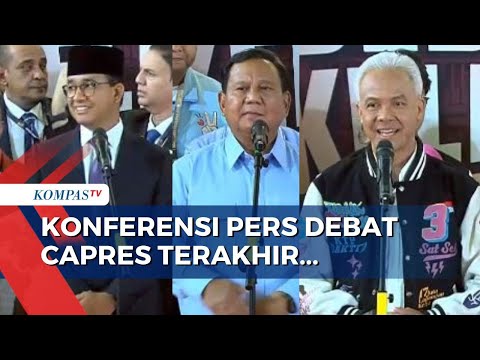 [FULL] Pernyataan Anies, Prabowo dan Ganjar Usai Tuntaskan Debat Pamungkas Capres 2024