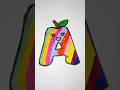 A For Apple 🍏🍎#art #shorts #satisfying