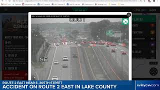 TRAFFIC ALERT: Accident on Route 2 East in Lake County