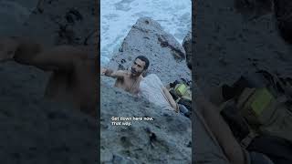 Patrick falls off a cliff 😱 | The Island With Bear Grylls