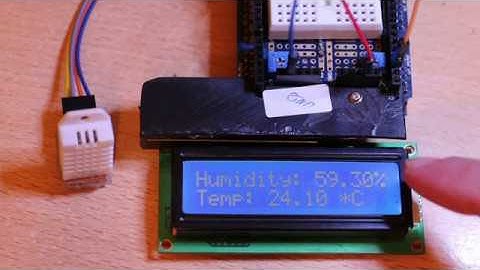 Tutorial on DHT22 temperature and humidity sensor with arduino