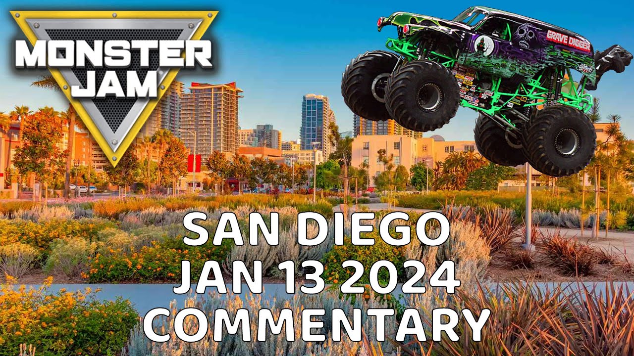 HE DID THE EXACT SAME MOVE! Monster Jam San Diego 1 2024 Commentary ...