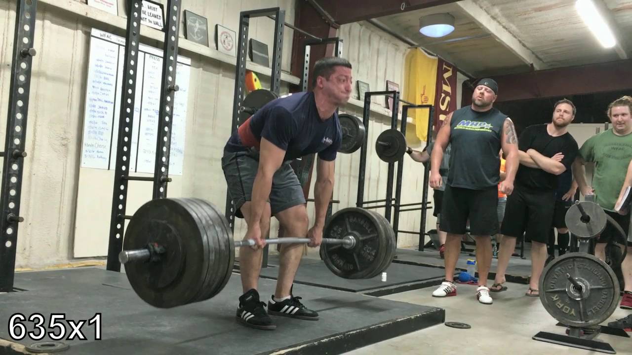 635x1, 565x4 deadlifts @ WFAC