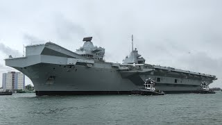 Aircraft carrier HMS Queen Elizabeth goes for repairs in Scotland ⚓