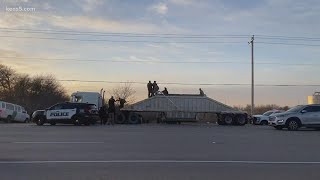 Big rig driver arrested in Uvalde, accused of smuggling 46 migrants and two children