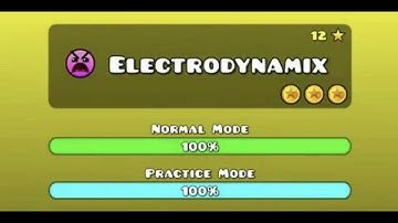 Grinding Electrodynamix in Geometry Dash (74%)