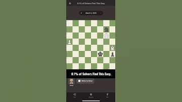 0.1% of Solvers Find This Easy | Daily Chess Puzzle No. 128