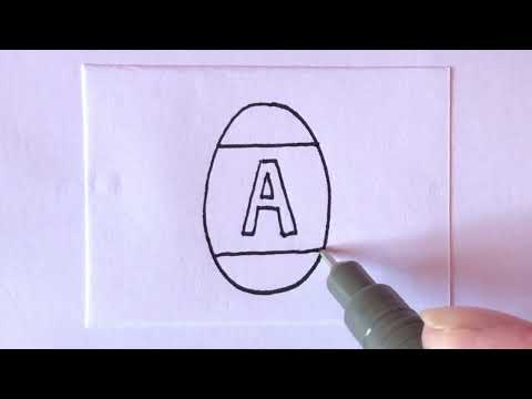 ✏️ DRAW WITH ME 🐣 How To Draw Easter Egg Letters Letter A | Doodle Ideas | How To Draw Easter Stuff