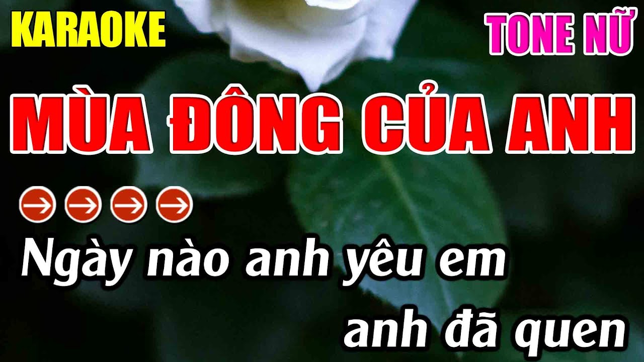 Mùa Đông Của Anh Karaoke Tone Nữ Karaoke Lâm Nhạc Sống 2026 - Beat Mới