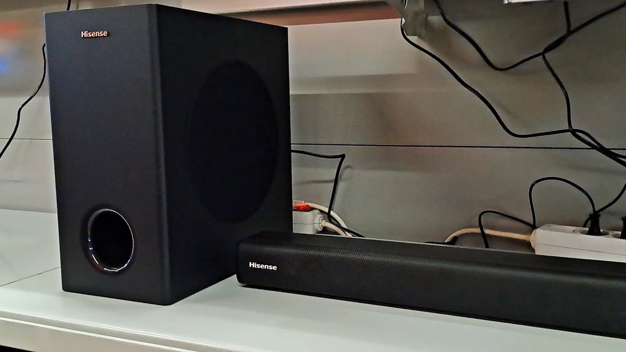 YouTube SOUND HISENSE SUBWOOFER - TEST BASS Soundbar HS218 POWERED 200W &