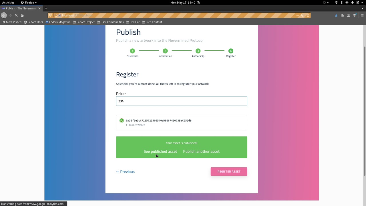 Nevermined Filecoin integration demo: Uploading to Filecoin
