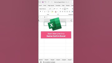 Start New Line in a Same Cell in Excel