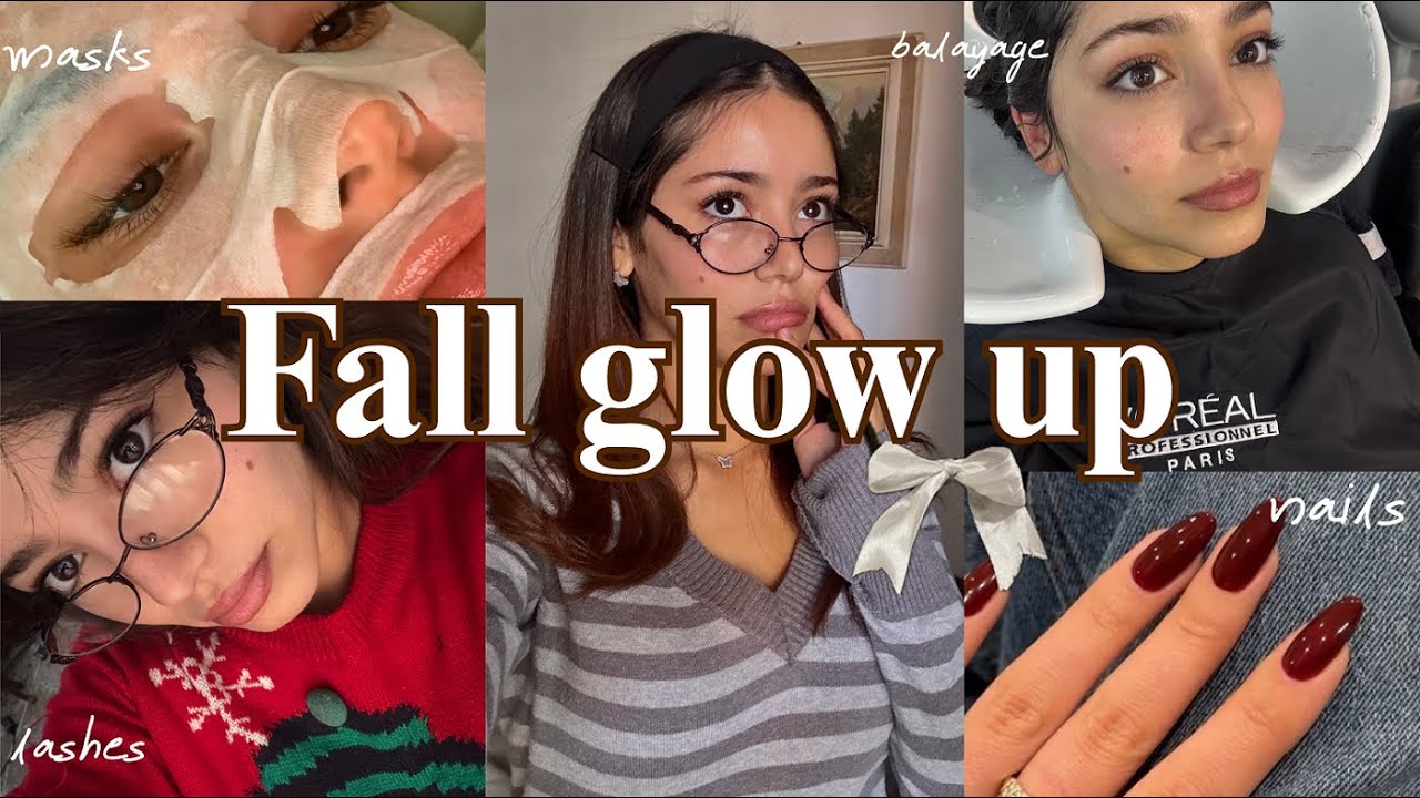 Fall Glow Up 🍁5AM Beach Run, Honey Balayage, Nails, Sugar Wax, Tea Mask ,Chats on K-Dramas , My Cats