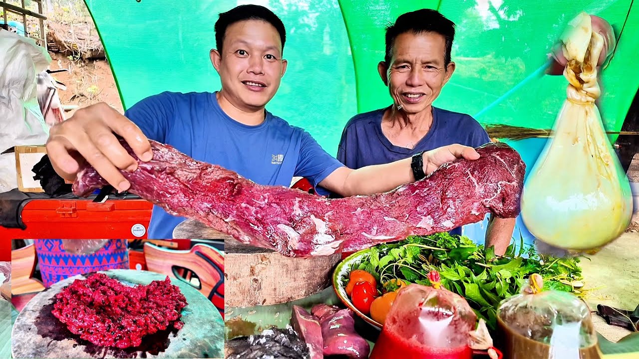 กินข้าวบ้านพ่อ✅ลาบเหนียวสูตรลุงมอย ดีแท้ขมๆ ลาบเนื้อลาบเหนียว