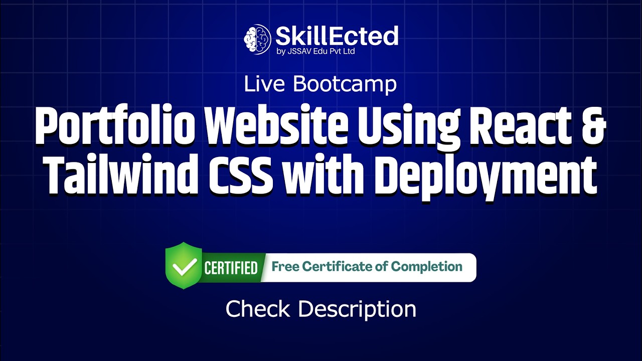 Portfolio Website Using React & Tailwind CSS with Deployment – Live ...