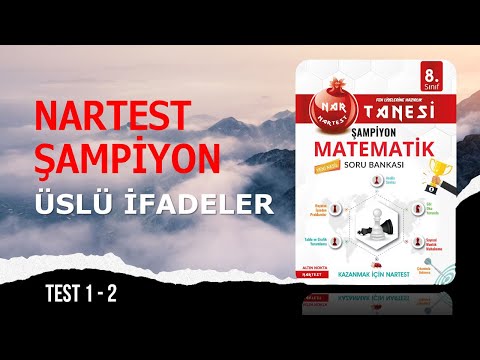 ÜSLÜ SAYILAR TEST 1 - 2 |  NARTEST ŞAMPİYON MATEMATİK SORU BANKASI