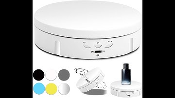 Unboxing Fun Gift Motorized Rotating Display Stand Review, 360 Degree Photography Turntable