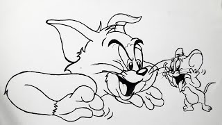 How to draw Tom and Jerry step by step screenshot 5