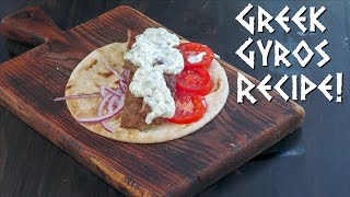 How To Make Greek Gyros At Home! | Gyros On The Flattop!