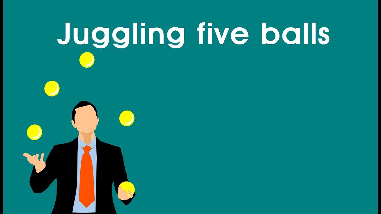 Short Story Juggling five balls (work life balance by Brian G. Dyson) YouTube