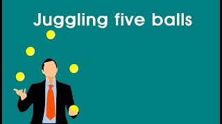 Short Story: Juggling five balls (work life balance by Brian G. Dyson) screenshot 3