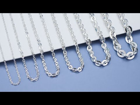 Cable chain silver necklace - IAmchains.com