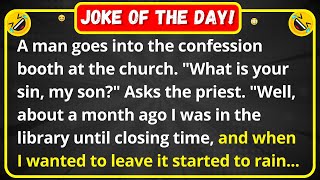 A man goes into the confession booth at the church - really funny jokes