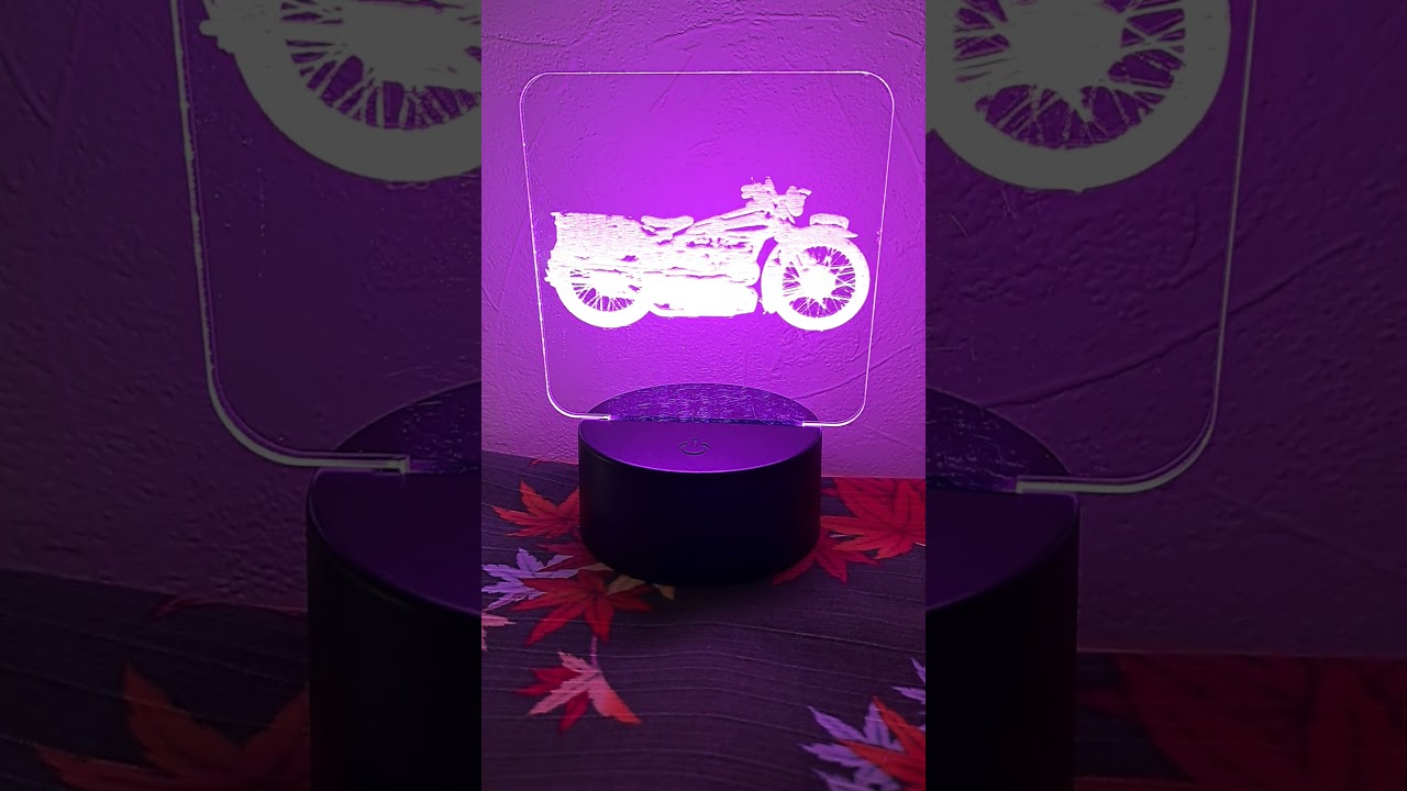 Motor Bike design COLOUR CHANGING NIGHT LIGHT ( Brough Superior SS100 ALPINE SPORTS)