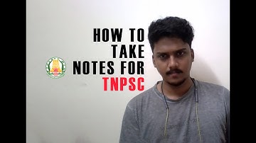 How to take notes for TNPSC - group 2/2a