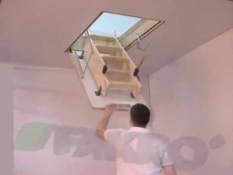 Fakro padlásfeljáró lépcsÅk beépÃtése youtube
