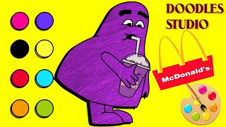 How To Draw A Grimace Shake Monester Meme?